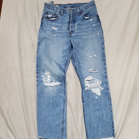 Levi's 501 distressed straight leg - Picture 7 of 7